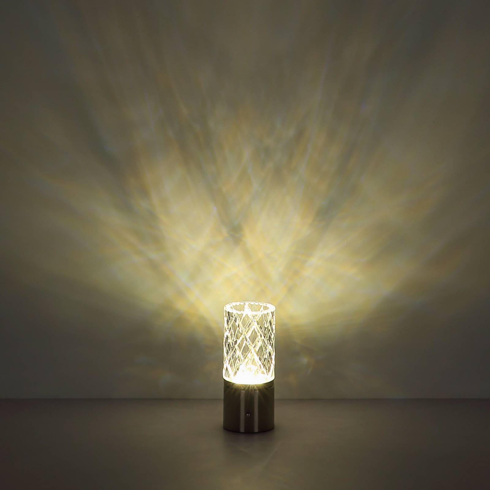 Globo Akumulatorowa lampa stołowa LED Lunki, czarny matowy, wysokość 19 cm, CCT