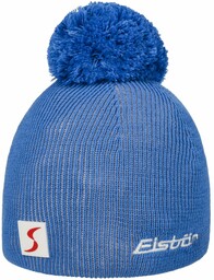 Czapka Beanie Pompon Skipool by Eisbär, niebieski, One Size