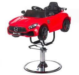 Dziecięcy fotel fryzjerski Mercedes pomarańczowy