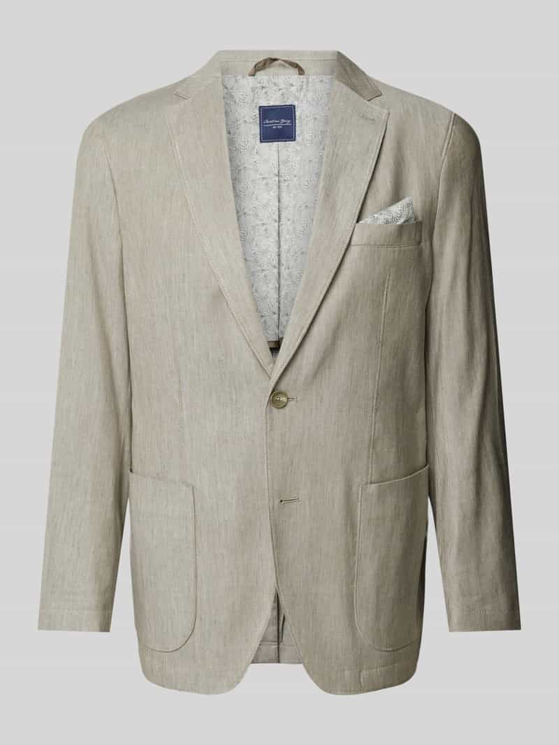 Marynarka lniana z brustaszą