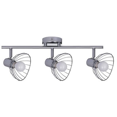 Listwa reflektorowa potrójna sufitowa ścienna chrom Activejet GIZEL kinkiet E14 do salonu