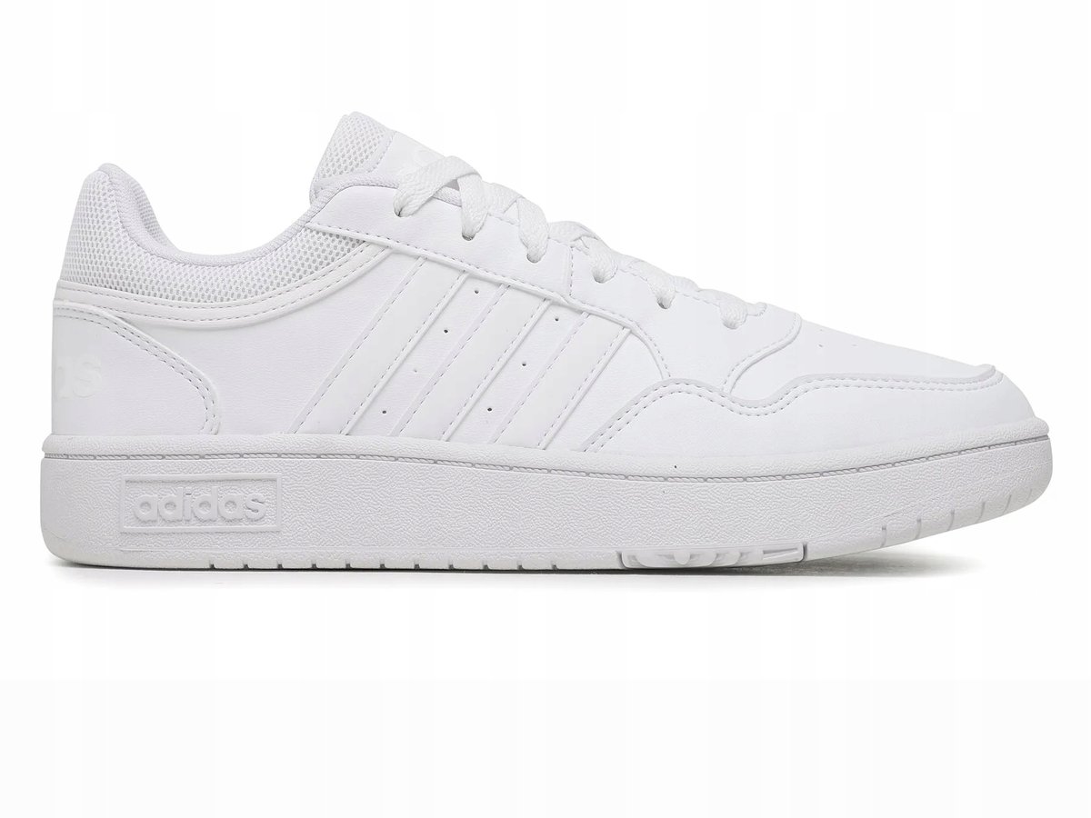 BUTY dziecięce ADIDAS HOOPS GW0433 obuwie sportowe białe wiązane 33