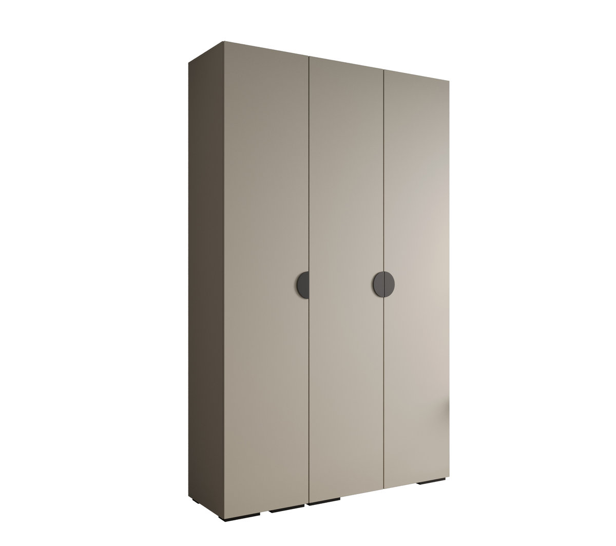 Szafa ubraniowa garderoba z półkami INOVA 4 1,5SZ kaszmir+czarny