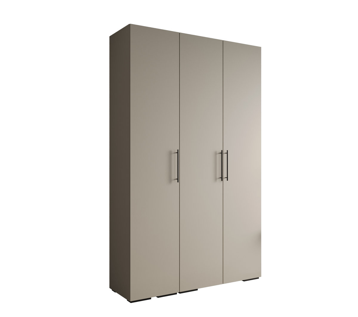Szafa ubraniowa garderoba z półkami INOVA 3 1,5SZ kaszmir+czarny