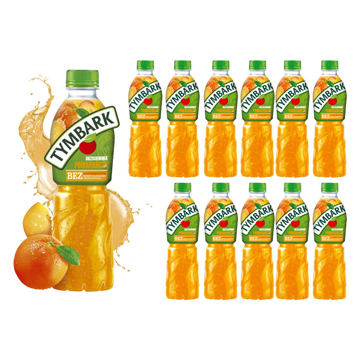 TYMBARK NAPÓJ POMARAŃCZA BRZOSKWINIA 12SZT X 500ML