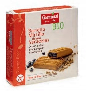 BEZGLUTENOWE ORGANICZNE BATONIKI GRYCZANE Z JAGODAMI BIO GERMINAL