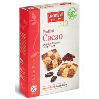 BEZGLUTENOWE ORGANICZNE CIASTECZKA Z KAKAO BIO GERMINAL