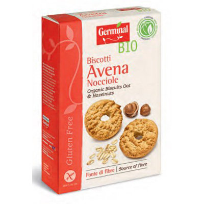 BEZGLUTENOWE ORGANICZNE CIASTECZKA OWSIANE Z ORZECHAMI BIO GERMINAL 250G