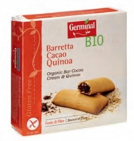 BEZGLUTENOWE BATONIKI Z KREMEM KAKAOWYM I KOMOSĄ RYŻOWĄ BIO GERMINAL