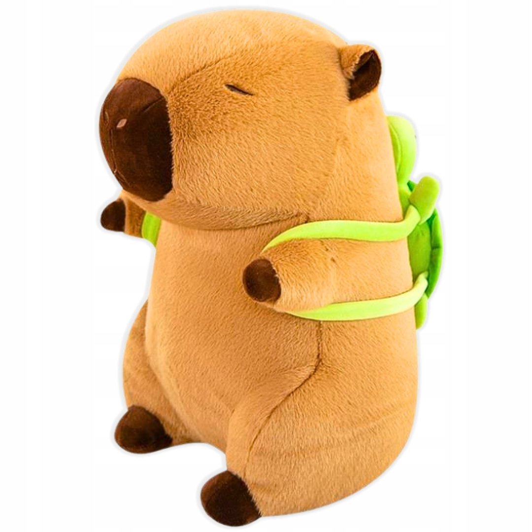 Maskotka Pluszowa Pluszak Kapibara Capybara Z Plecakiem Przytulanka 23 cm