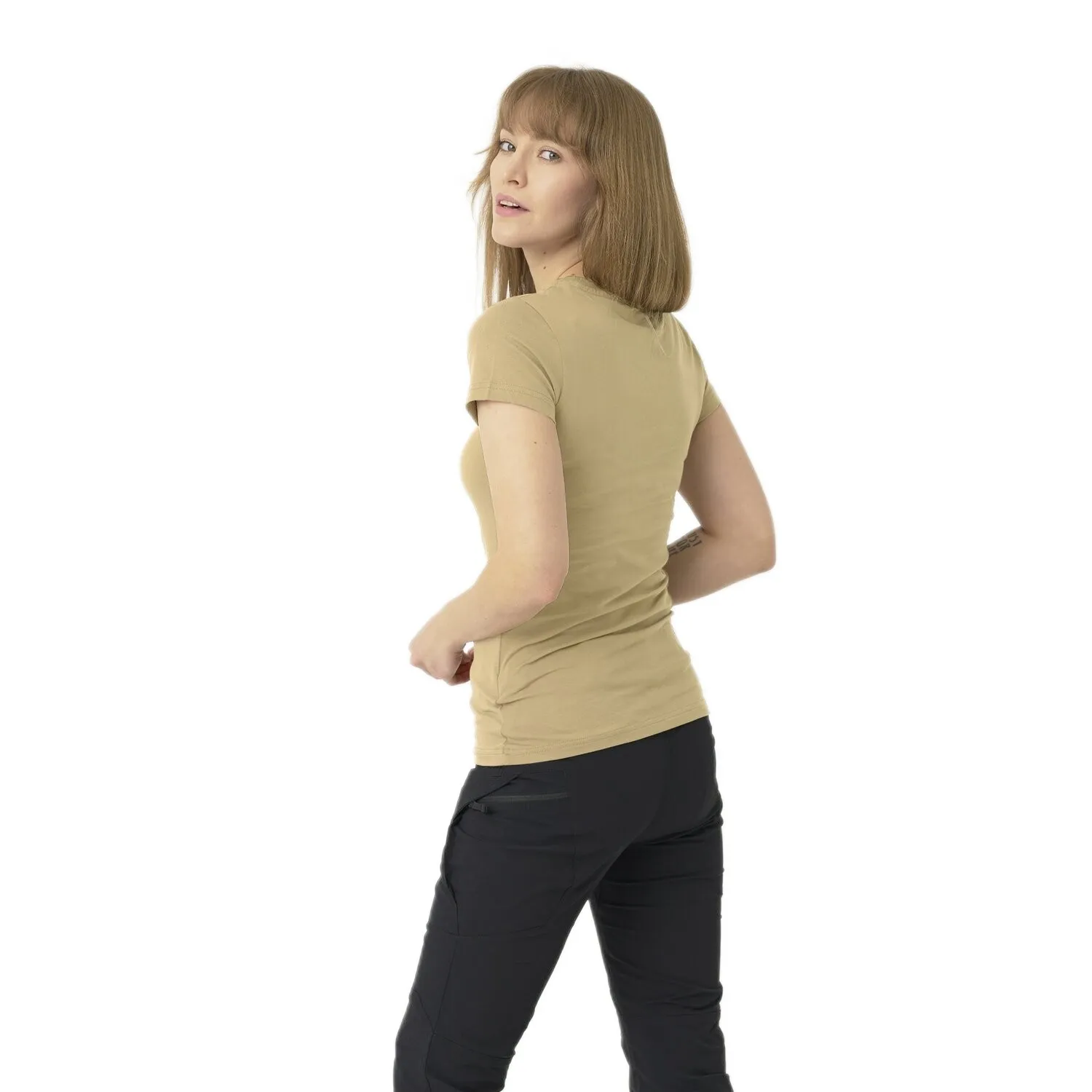 T-Shirt damski Helikon-Tex Slim Organic - Khaki RATY 0% | PayPo | GRATIS WYSYŁKA | ZWROT DO 100 DNI