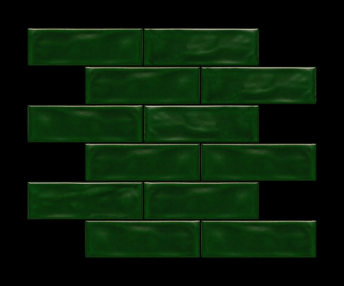 Mozaika Venice green glossy 30,3x30,8 Manufaktura Parczówek