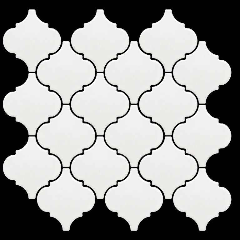 Mozaika Arabesque snow glossy 26,7x29,0 Manufaktura Parczówek