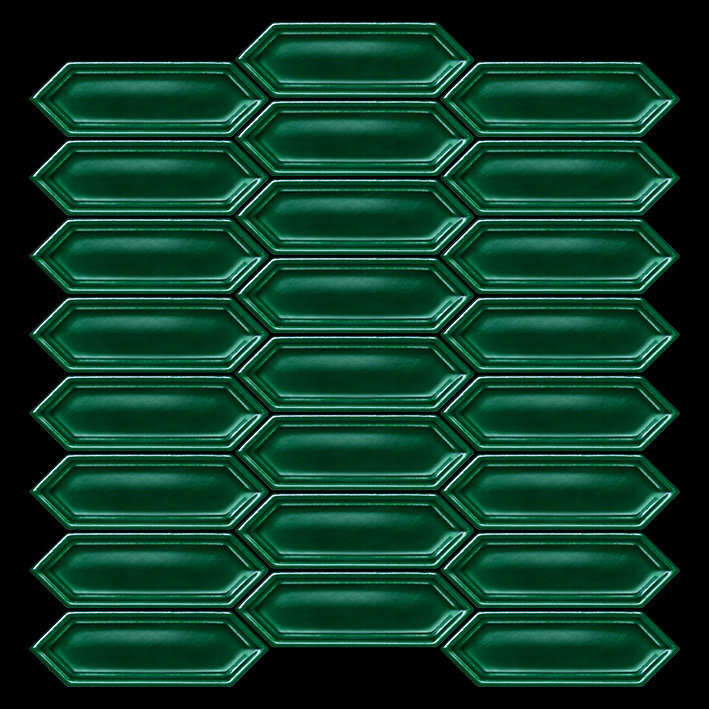 Mozaika Sorrento emerald glossy 28,2x30,2 Manufaktura Parczówek