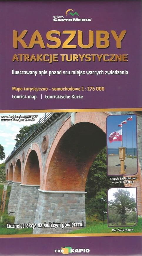 Mapa Kaszuby, atrakcje turystyczne