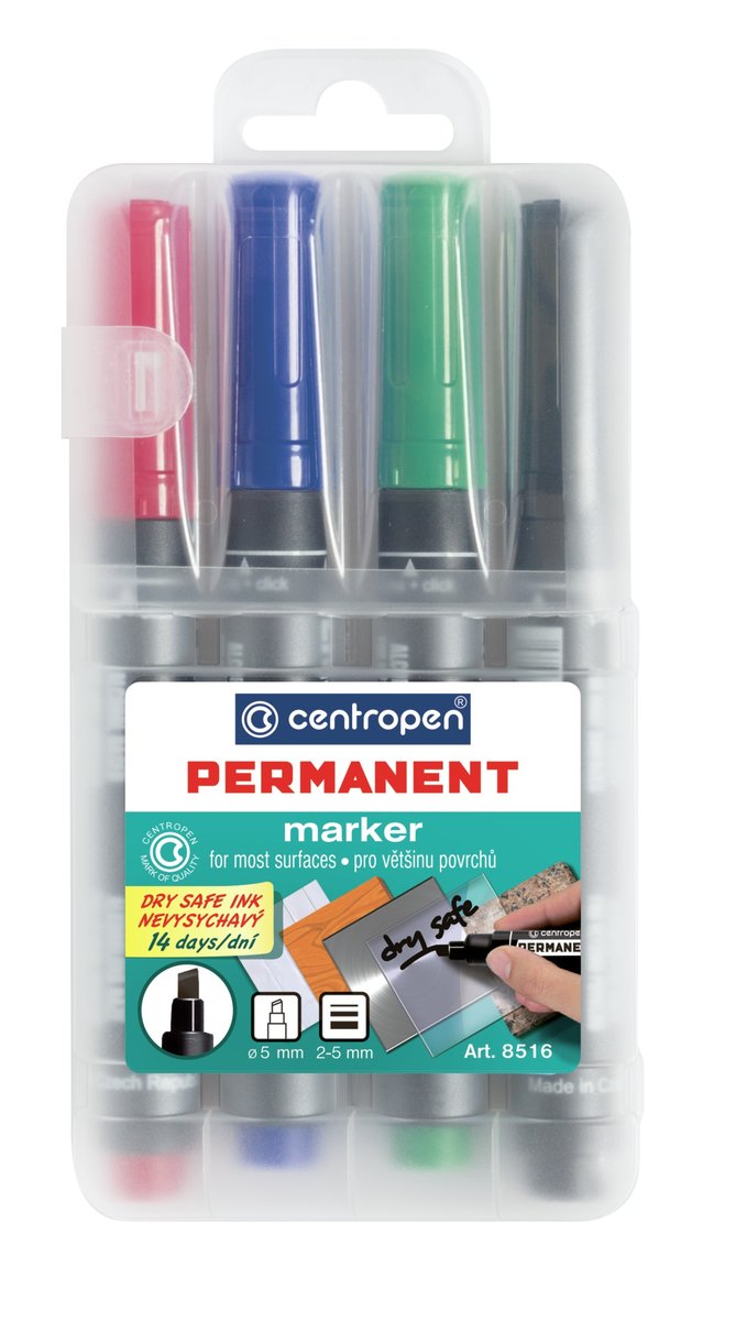 Centropen Marker 8816/8516 4szt CENTROPE ścięta