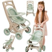 Wózek dla lalek wielofunkcyjny 3w1 Eco Doloni