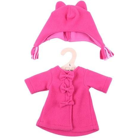Bigjigs Toys, ubranko dla lalki Płaszczyk i Czapka