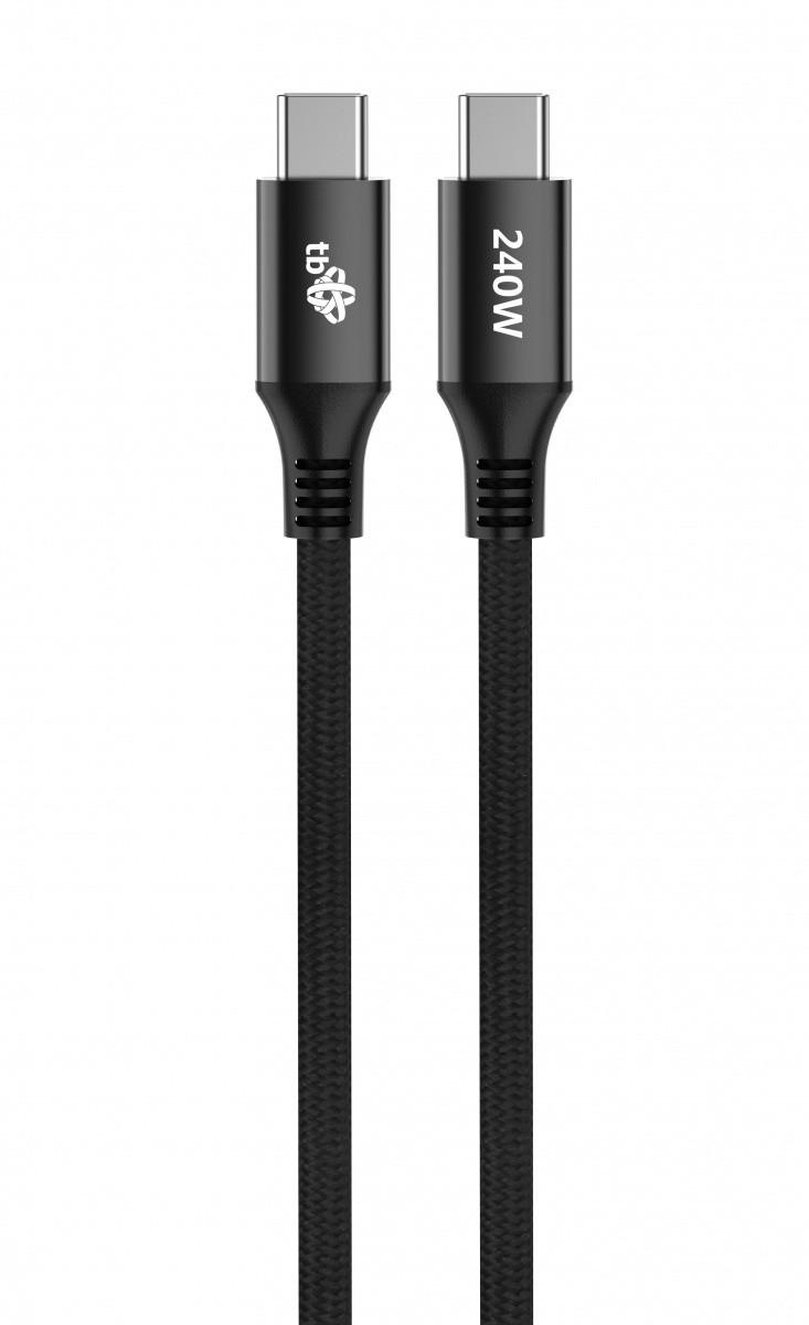 Kabel USB C - USB C 1m 240W czarny