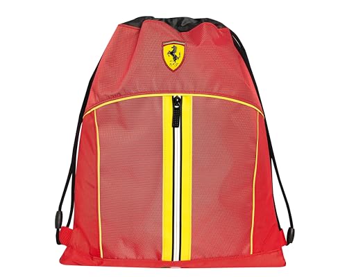 Franco Cosimo Panini 72000, plecak ze sznurkiem uniseks, dla dzieci i młodzieży, czerwony i żółty, 35 x 42 x 2 cm, Czerwony I Żółty, 35x42x2 cm