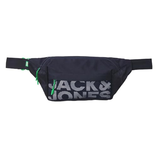 Jack & Jones męska saszetka biodrowa JACASHFORD Mesh, granatowa marynarka/szczegóły: Island Green, Navy Blazer/Szczegóły: island Green