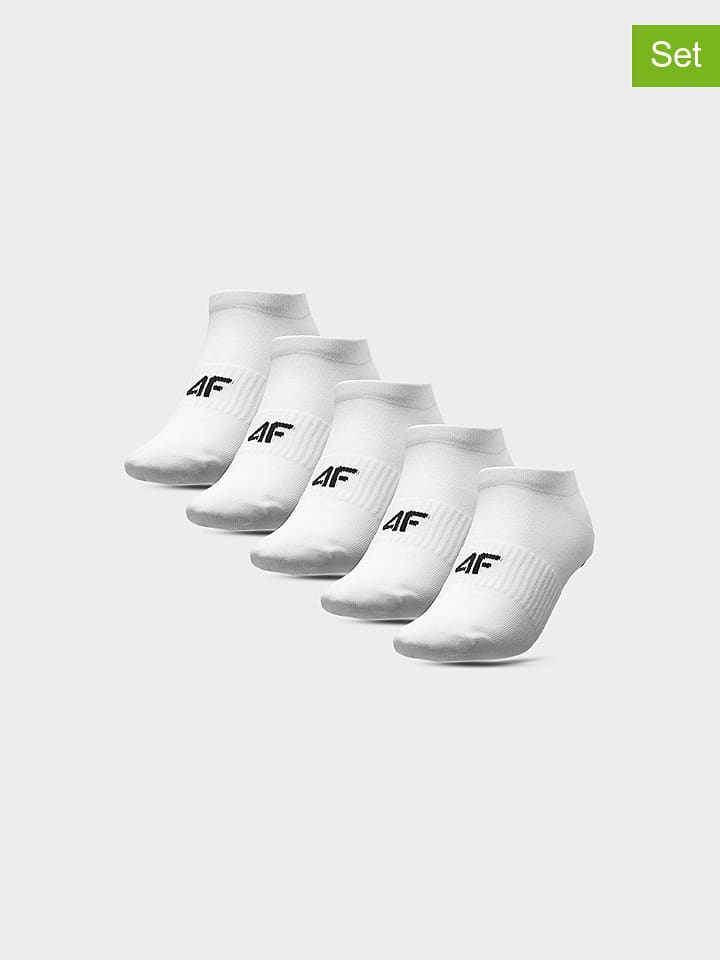 4F Skarpety (5 par) w kolorze białym