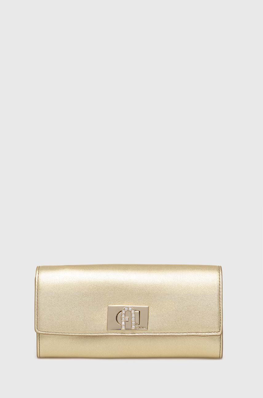 Furla portfel skórzany kolor złoty PCV0ACO BX2658 CGD00