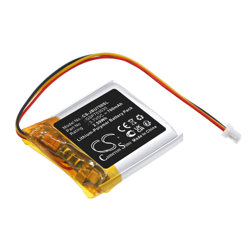 JBL Tune 750 / GSP753030 700mAh 2.59Wh Li-Polymer 3.7V (Cameron Sino)