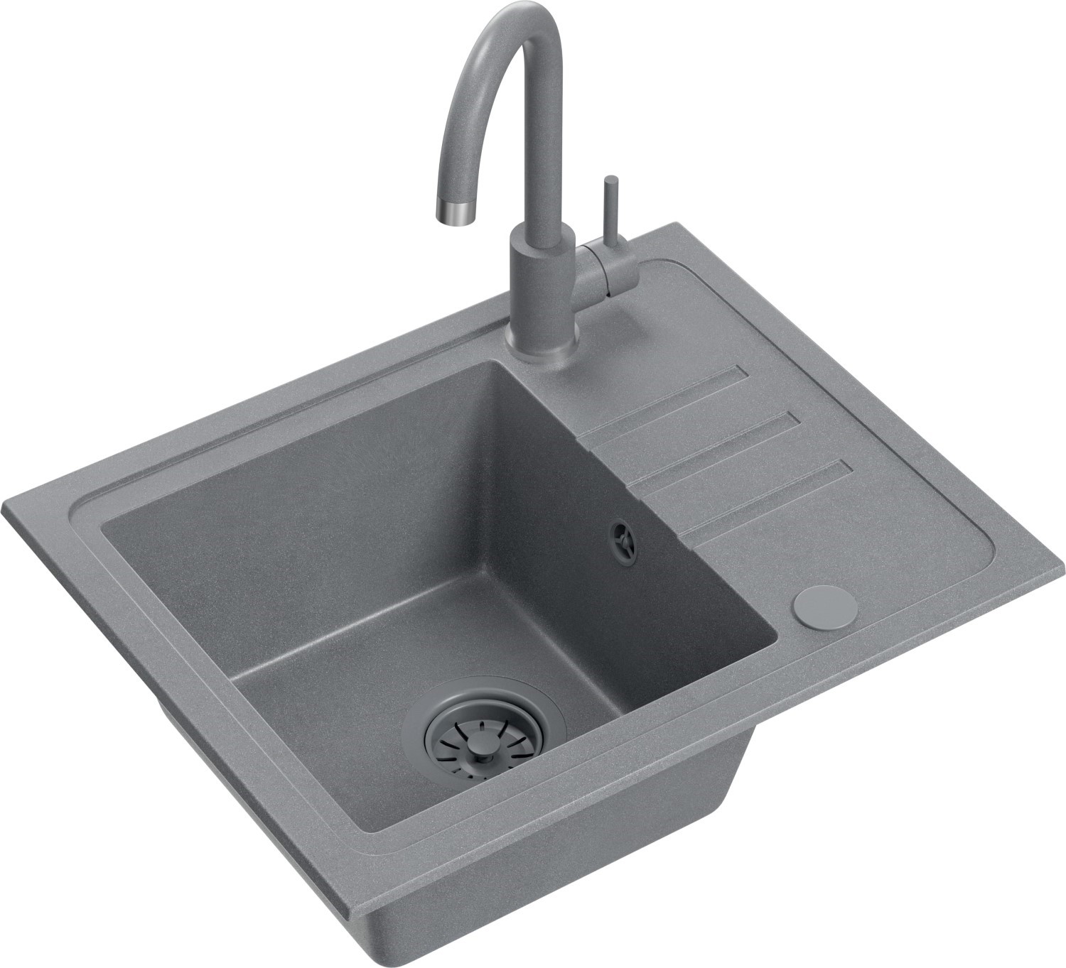 QUADRON BEN 116 + KATE szary (SILVER STONE) + SYFON z ZAŚLEPKĄ szary