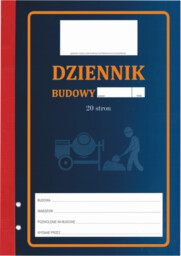 Dziennik budowy niekopiujący [Pu/Pb-54] (2023.682)