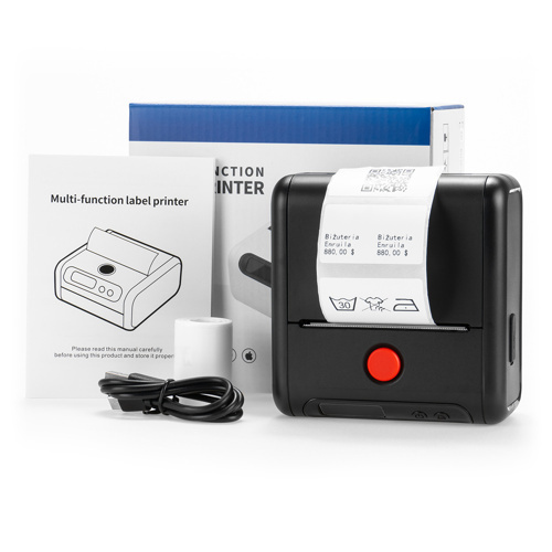 Mini drukarka etykiet Phomemo M200 czarna Bluetooth szer. do 75 mm 203 DPI | KUP z zamiennikami i oszczędzaj! - ZADZWOŃ 730 811 399