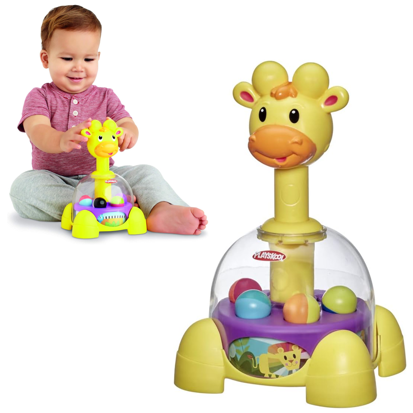 Playskool Żyrafa Bączek z kuleczkami