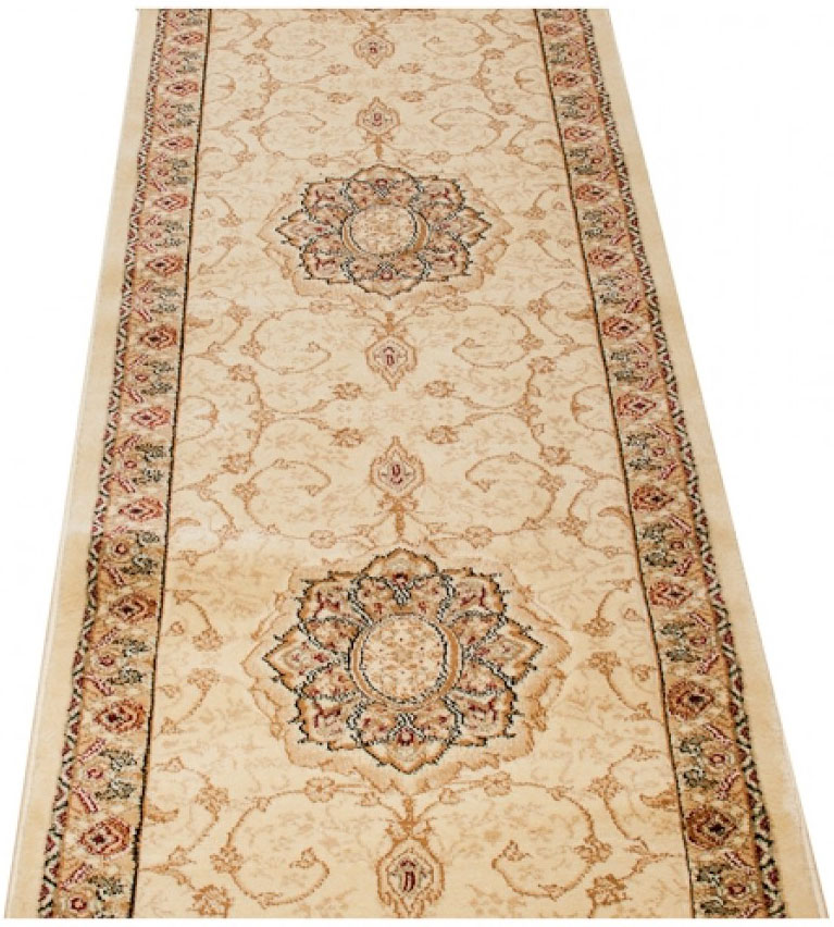 Kremowy gruby chodnik w stylu klasycznym T7-E94