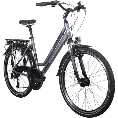 Rower trekkingowy INDIANA X-Road 3.0 D17 26 cali damski Grafitowy