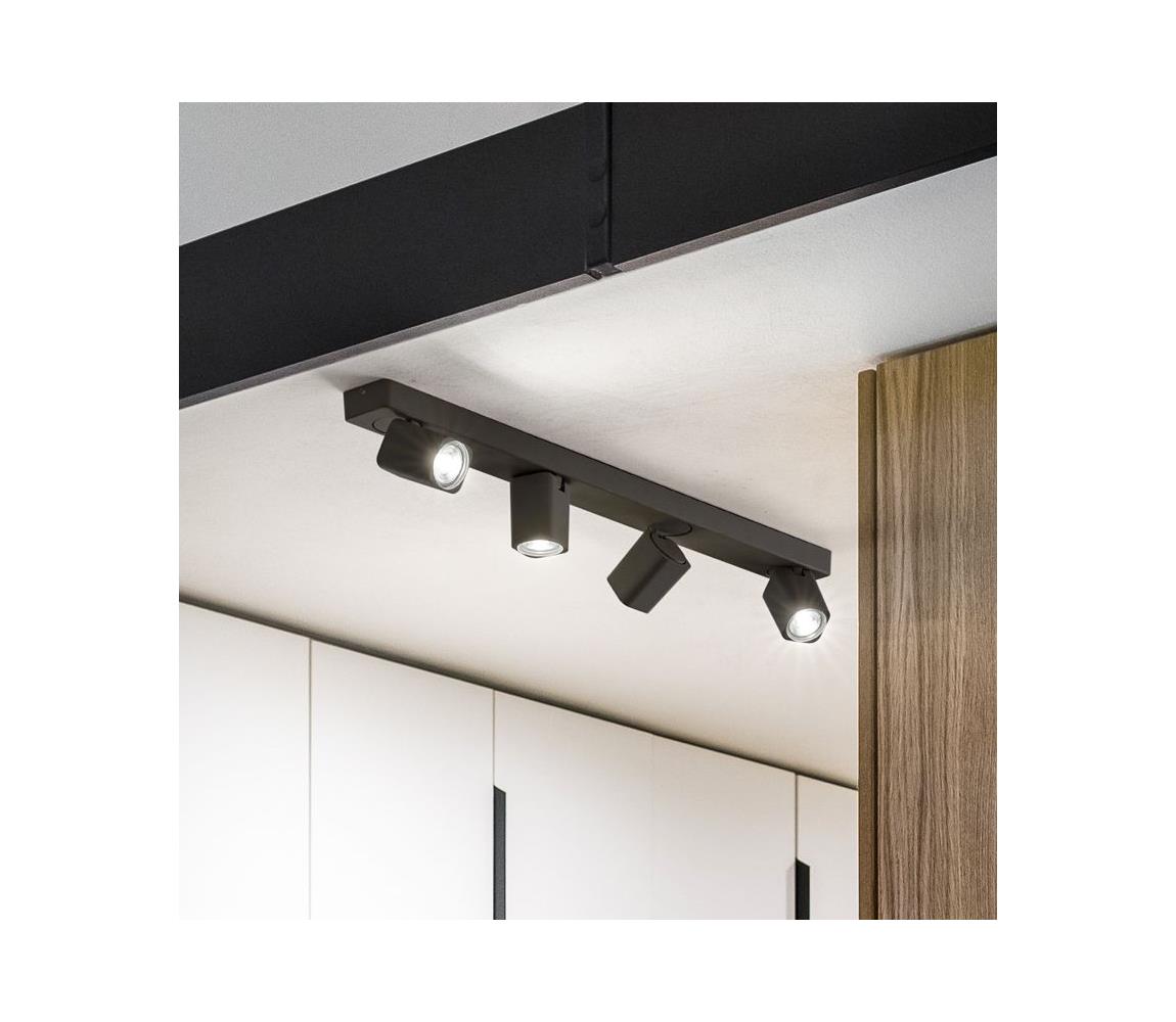 Ideal Lux - LED Oświetlenie punktowe RUDY 4xGU10/7W/230V czarne