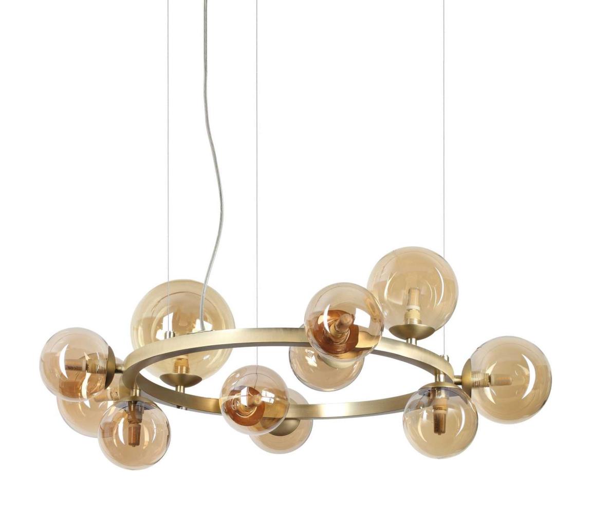 Ideal Lux - LED Żyrandol na lince PERLAGE 11xG9/3W/230V złoty