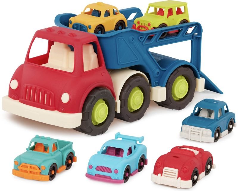 Zabawkowa laweta ciężarówka z 6 autkami Happy Cruisers B.Toys