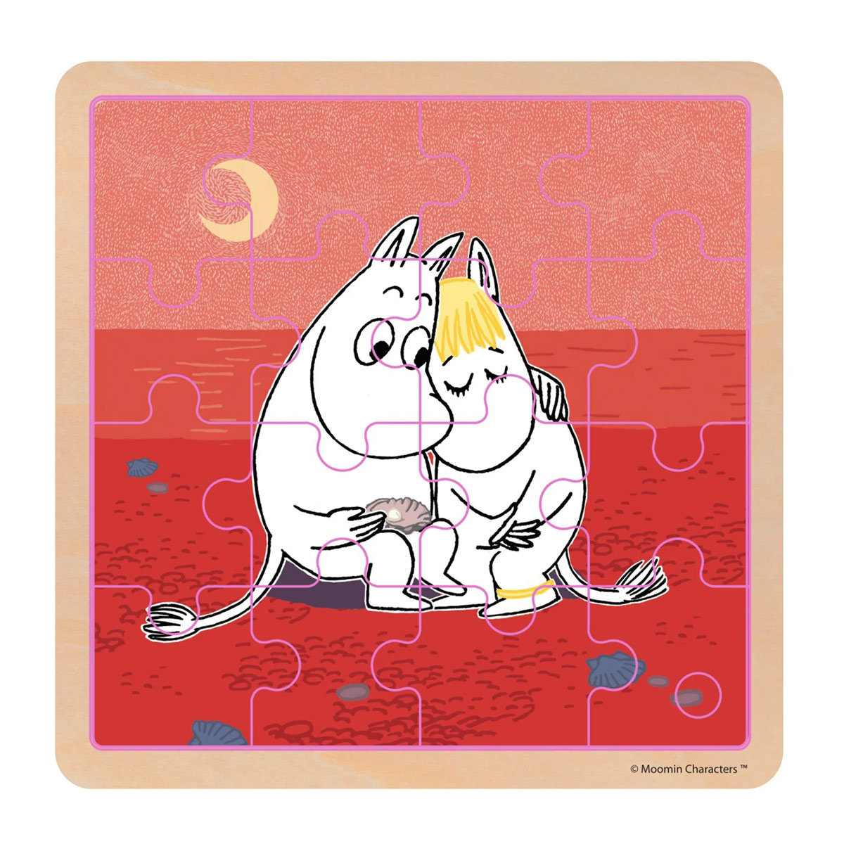 Drewniane Puzzle,16 el. Muminki - Troska