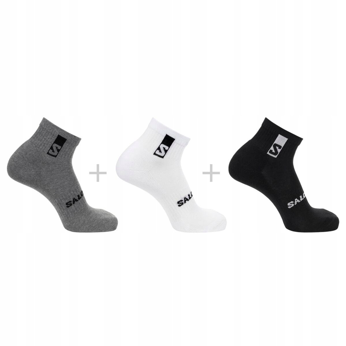 SALOMON SKARPETKI EVERYDAY ANKLE ZESTAW 3-PACK WYGODA NA CO DZIEŃ L 42-44