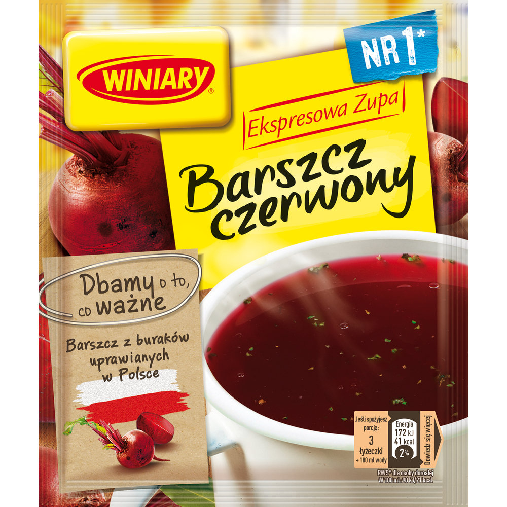Winiary ekspresowa zupa barszcz czerwony 60g x 30
