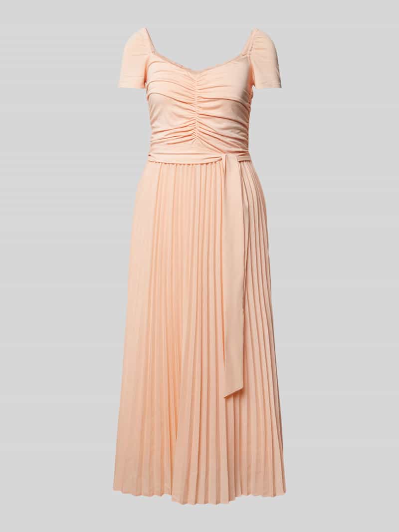 Sukienka midi z marszczeniami model ‘VERONICA’