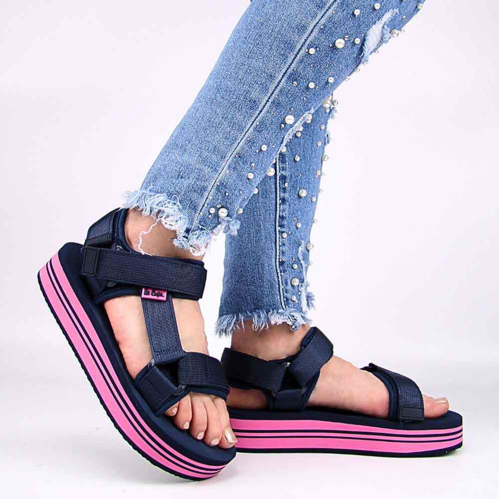 Lee Cooper LCW-24-05-2754 damskie sandały sportowe na platformie
