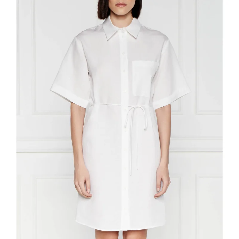 Calvin Klein Sukienka | z dodatkiem lnu