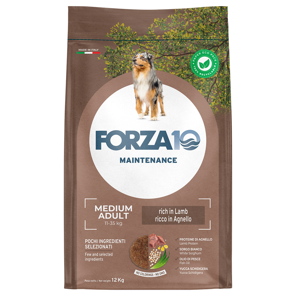 Forza 10 Medium Maintenance, jagnięcina i ryż - 12 kg