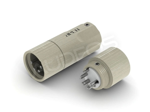 aeco AX4-1611R męski, 4-pinowy wtyk XLR (rodowany)