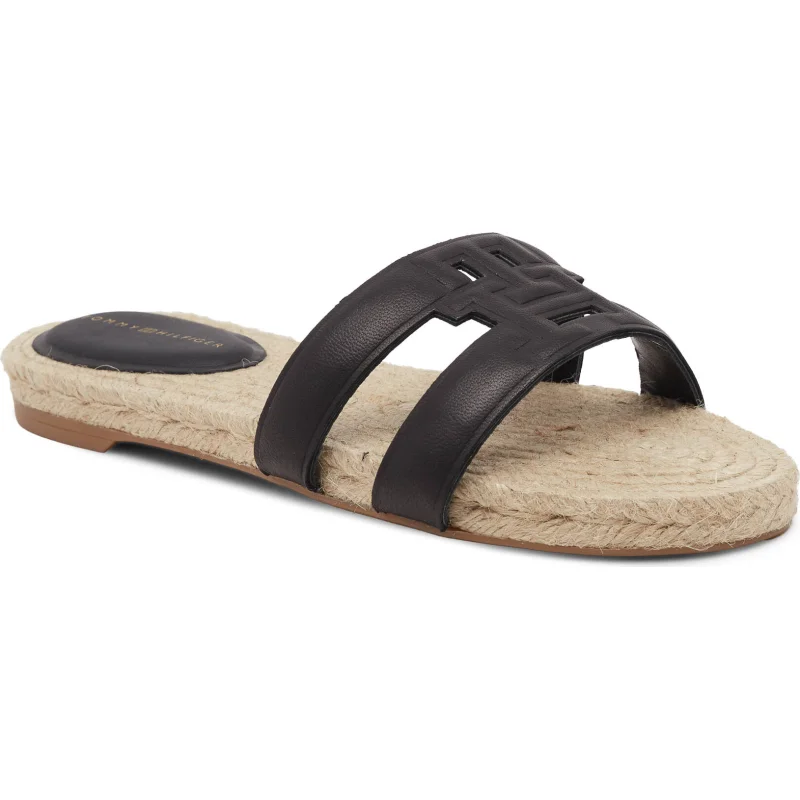 Tommy Hilfiger Skórzane klapki EMBOSS