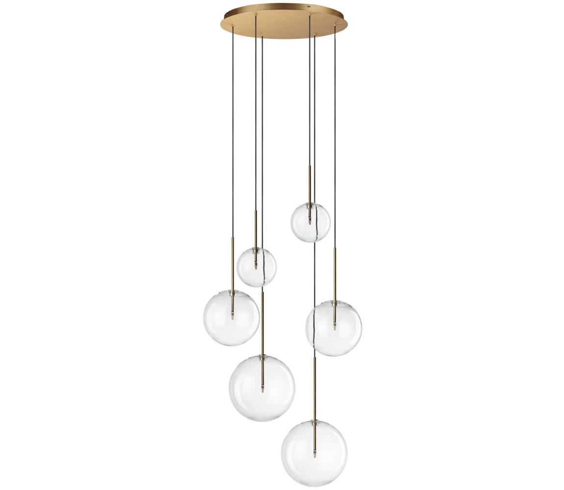 Ideal Lux - LED Żyrandol na lince EQUINOXE 6xG4/2W/230V złoty