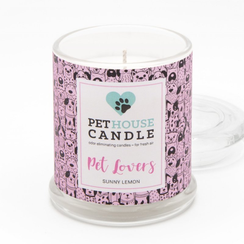 PetHouse Candle sojowa świeca zapachowa neutralizująca zapach - Pet Lovers Sunny Lemon