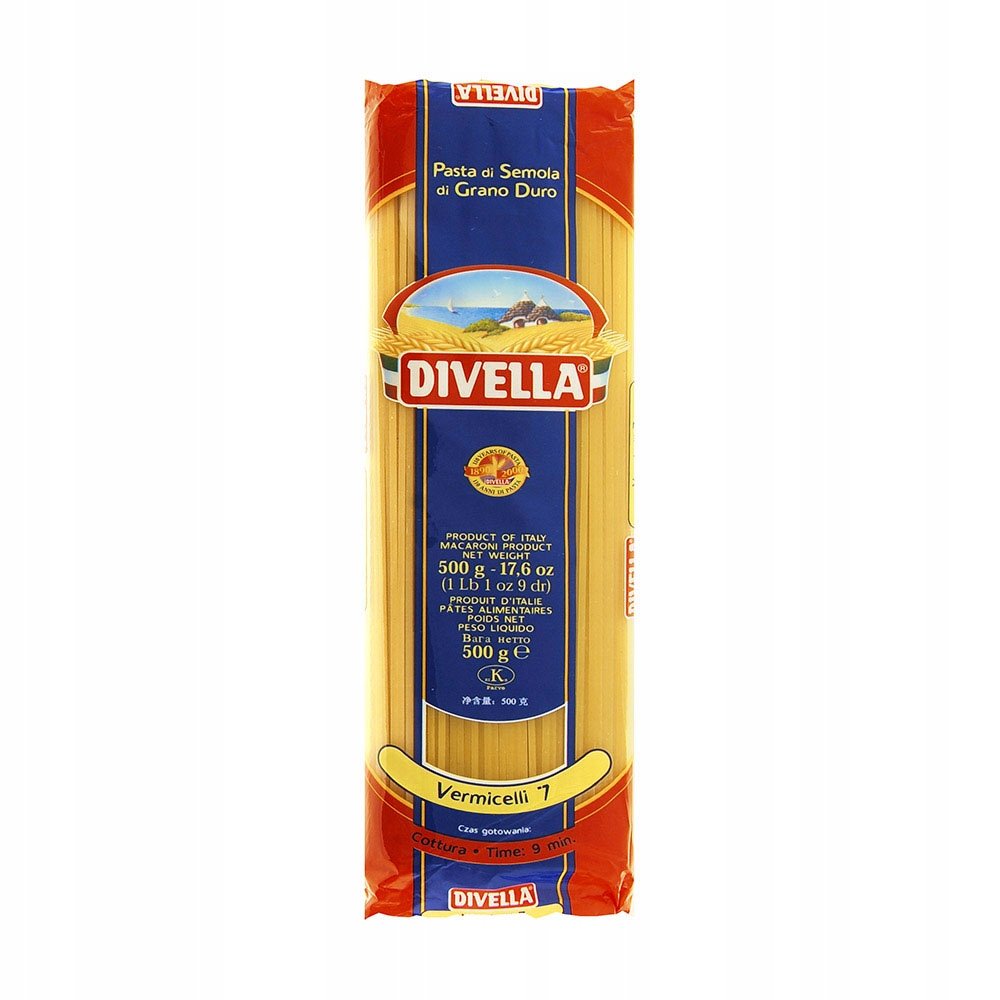 Divella Vermicelli 7 włoski makaron spaghetti 500 g