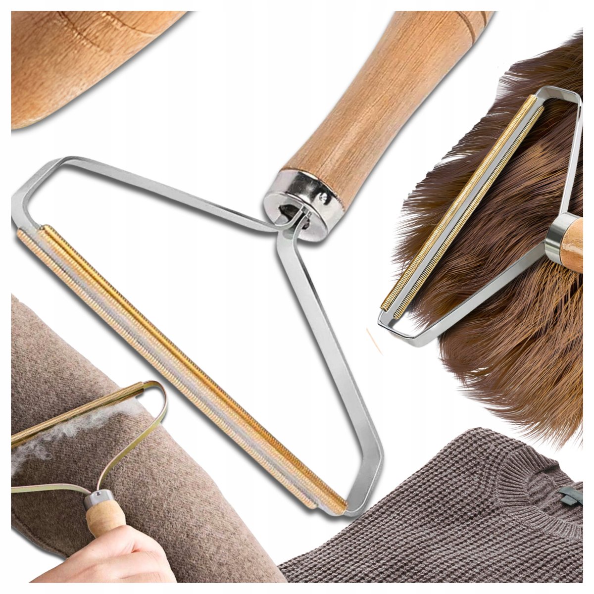 Golarka Do Ubrań Grzebień Szczotka Czyścik Do Usuwania Sierści Zmechaceń